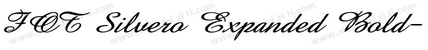 FOT Silvero Expanded Bold字体转换